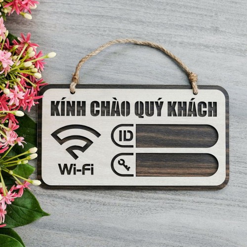 Bảng gỗ wifi